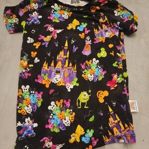 BAMBOO Kids Short Sleeve Tee - Black with Colorful Cartoon Print